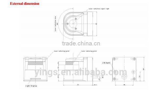 new and original Hokuyo UBG-05LN Scanning Laser Obstacle Detection Sensor