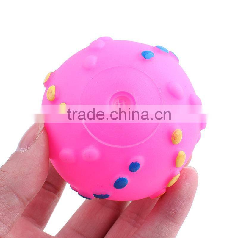 Evade glue pet toys ball with dog face on ball size 7 cm