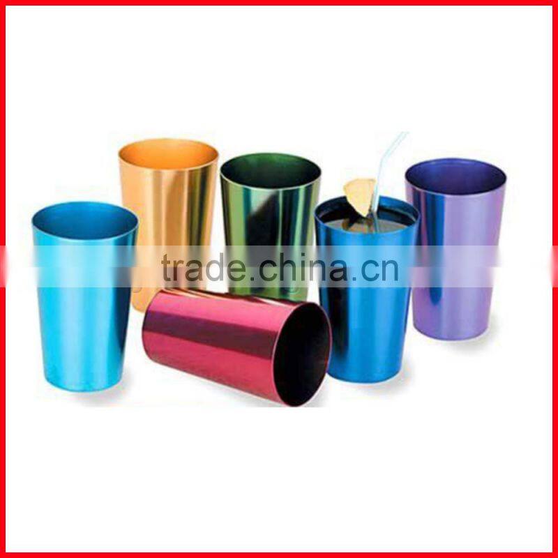 Retro Aluminum Tumblers Non Breakable Cups Set