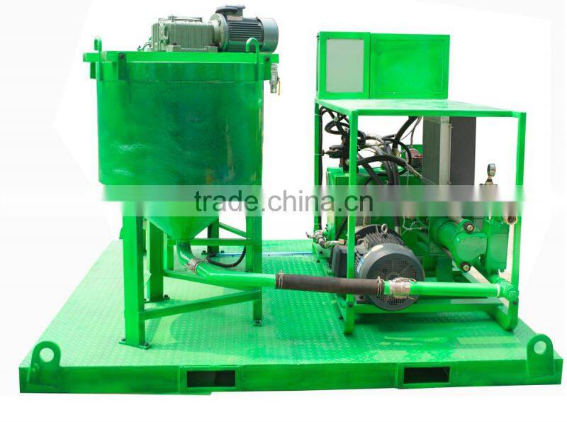 Siemens electric motor driven high efficiency grout station plant