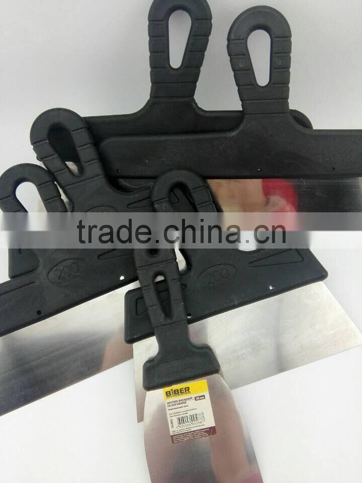 different size stainless steel plastic spatula paint tools knife set scraper wall plastering tools manure scraper with free sam