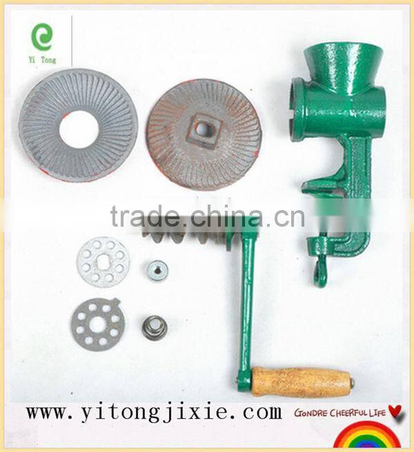 Cheap Price China factory manufacturer home use manual meat grinder with wheel