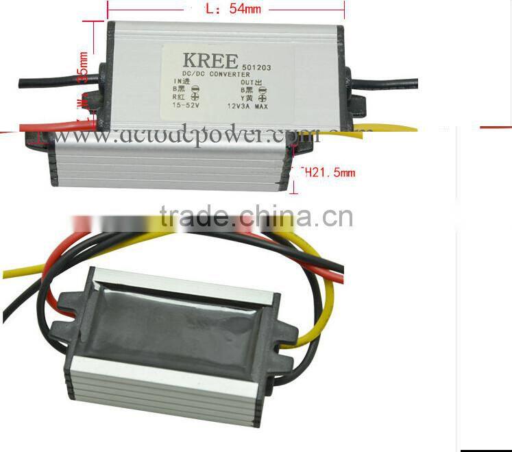 24V 12V buck switch turn 12V 36V 48V car power converter switch 12V2A DC-DC step-down module