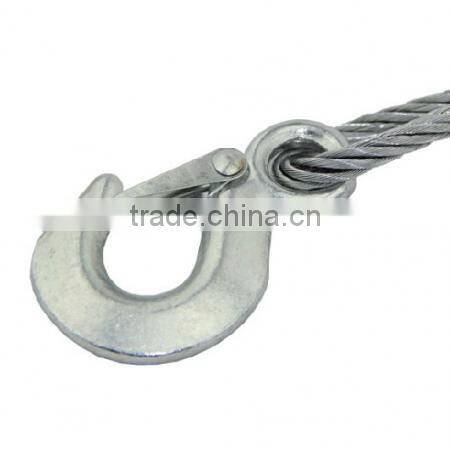 H70307 Steel Tow Cable w/ Hooks Wire Towing Rope Car Truck