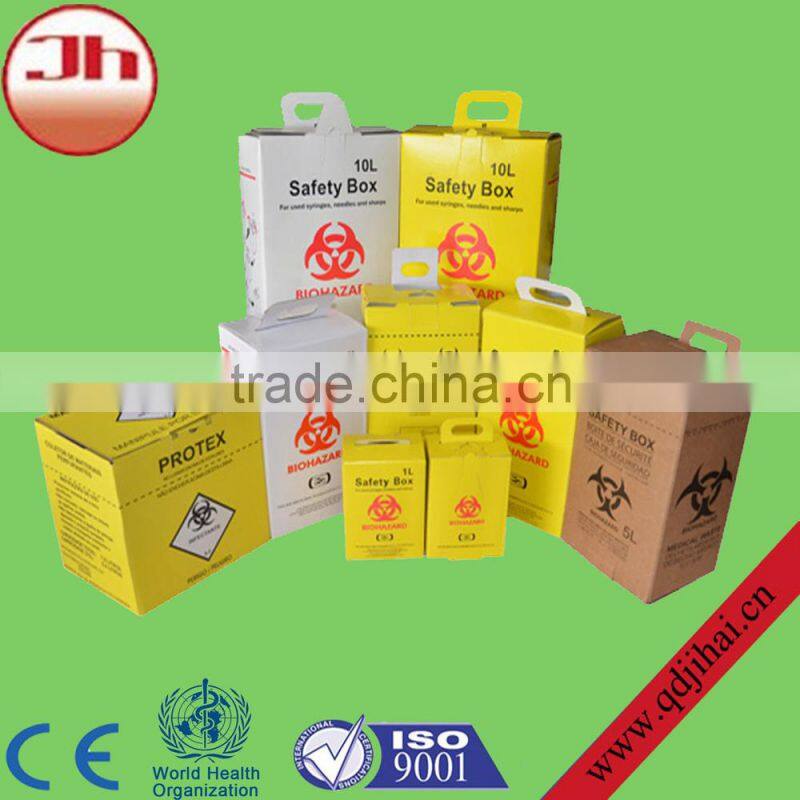 medical syringes with plastic needle box,safety box for syring
