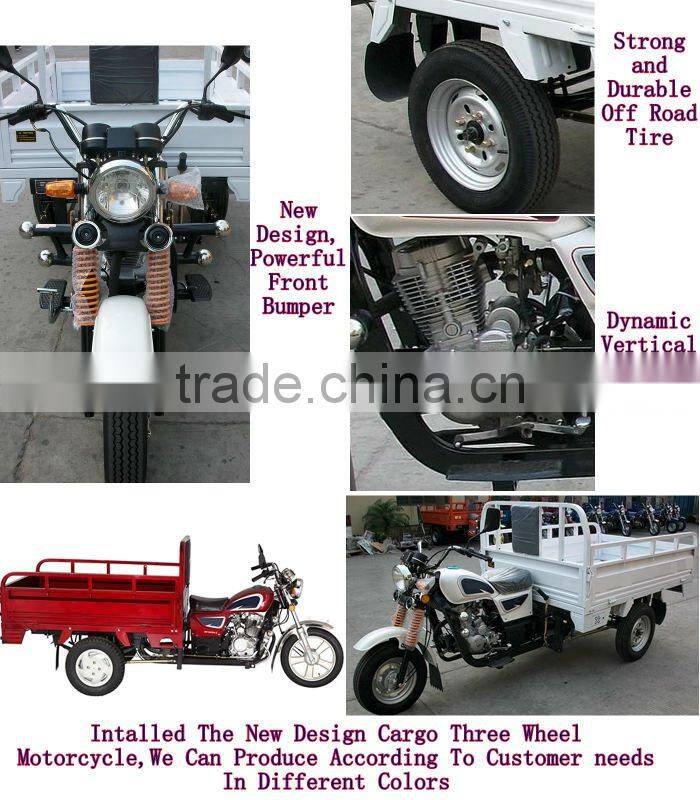 adult heavy load 150cc/200cc cargo three wheel motorcycle