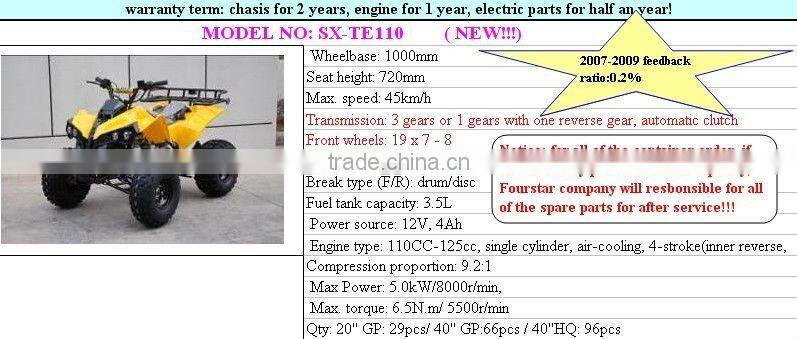 110CC atv quad(SX-TE110)