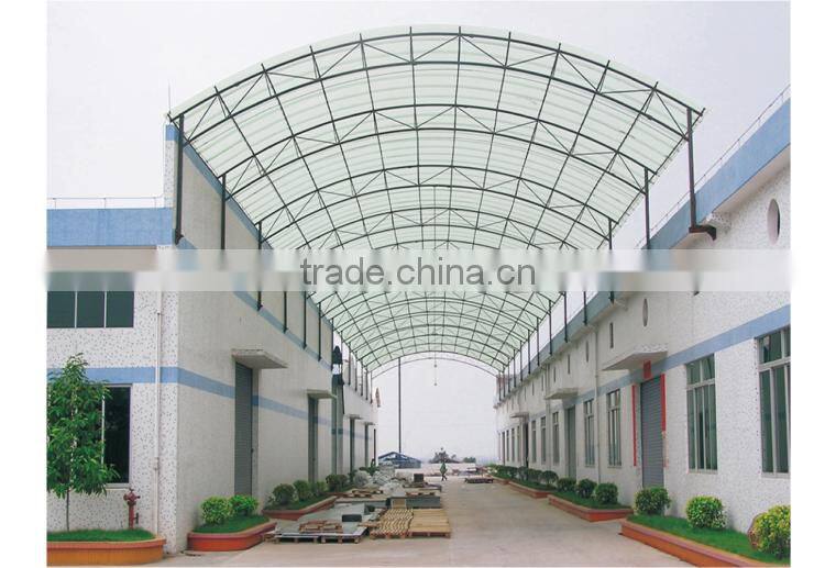 Fiberglass reinforced flexible transparent corrugated plastic roof sheet
