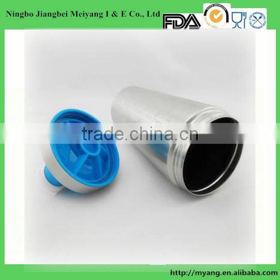 700ml 304# stainless steel insulated shaker bottle ,single wall 304 stainless steel custom protein shaker bottle