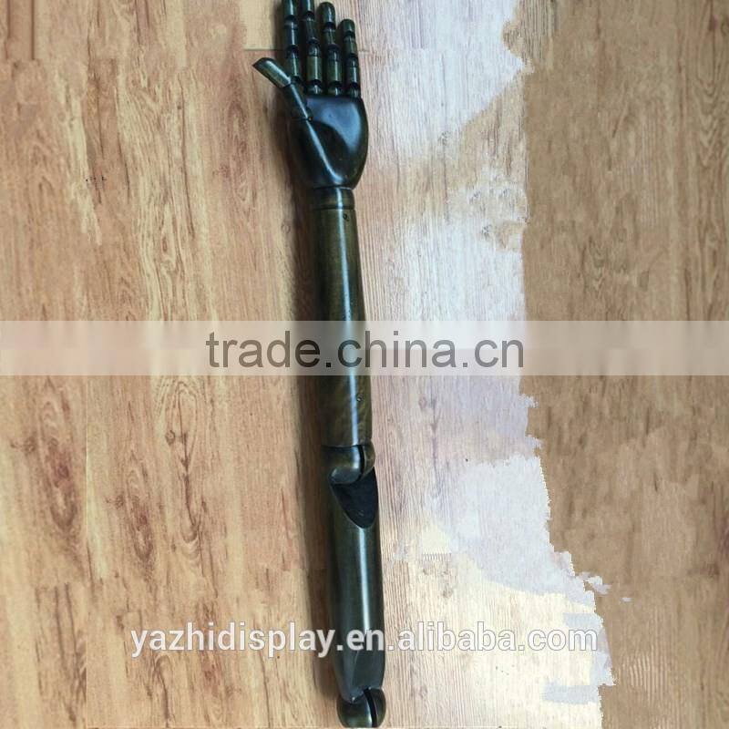 White wooden mannequin arm use for dress form