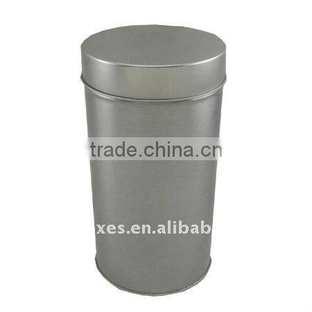 with inner lid round tea tin box
