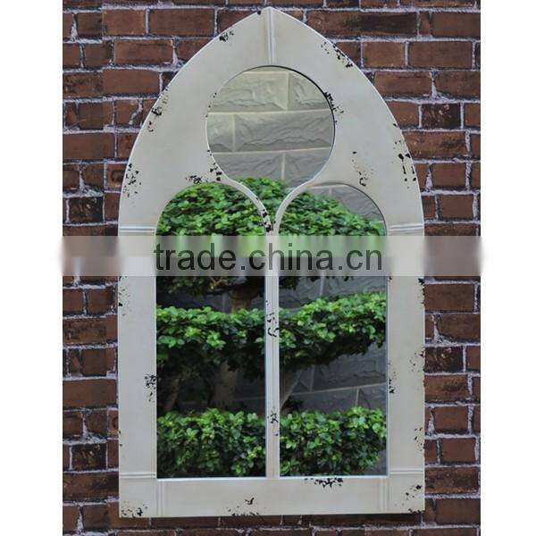 decorative wall iron round mirror