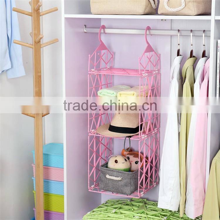 DIY Plastic Hanging Storage Organizer