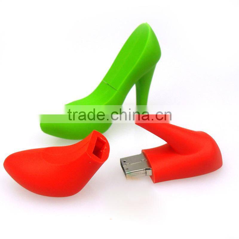 Creative high heel shoes usb flash drive shell