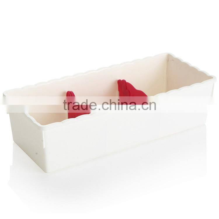 N506 3/5 Grid Home Organization Storage Box Household Plastic Storage Box