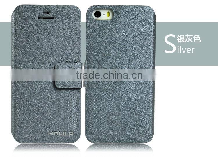 High quality wallet leather case flip PU leather phone case protective back covers for iPhone 5 5s