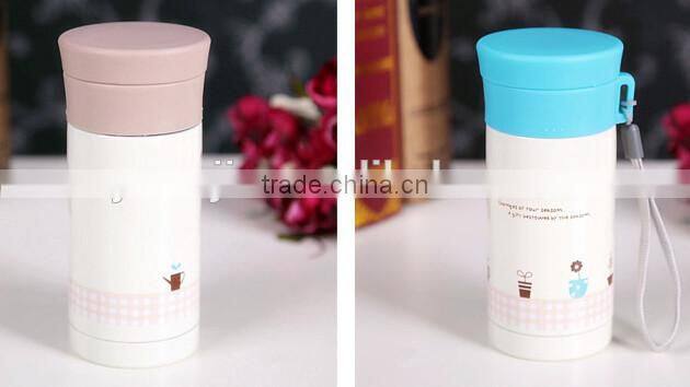 Supply Creative fashion portable stainless steel thermos cup / cold reserving cup (250ml)