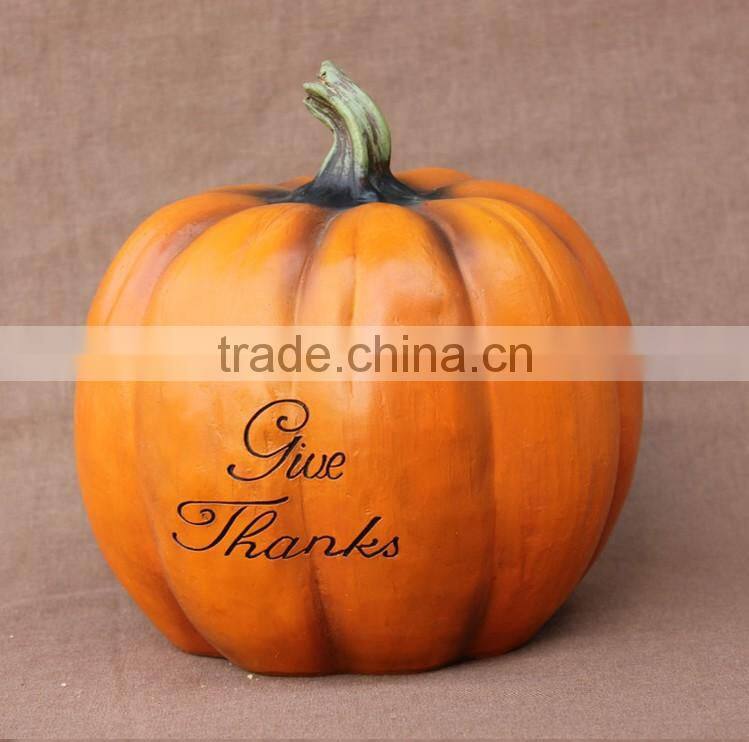 Resin thanksgiving decorations artificial thanksgiving pumpkin