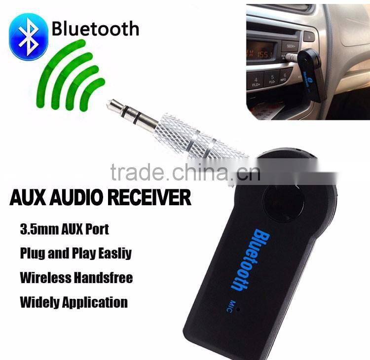 Latest Wireless 3.5mm AUX Music Receiver bluetooth car receiver 12v