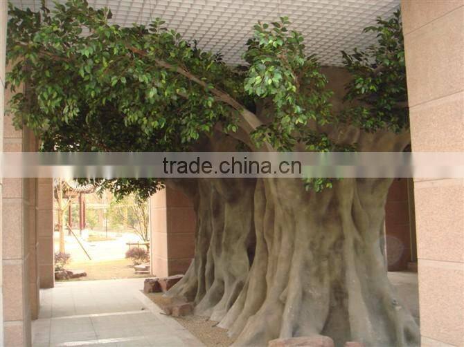 China wholesa decoration tree /outdoor UV proof vivid looking bionic barks ornament artificial ficus tree