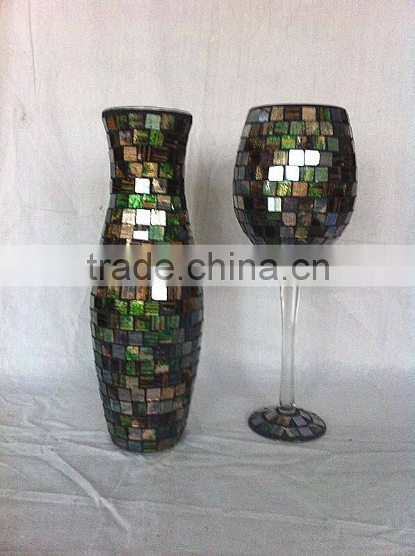 Color Mosaic Elegant Handmade Hotel Decorative Vase