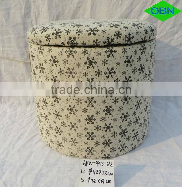 Round shape cheap ottomans