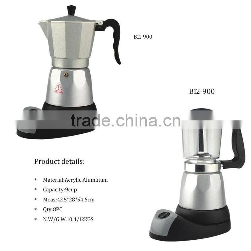 3cups electric espresso antique coffee maker moka espresso coffee pot