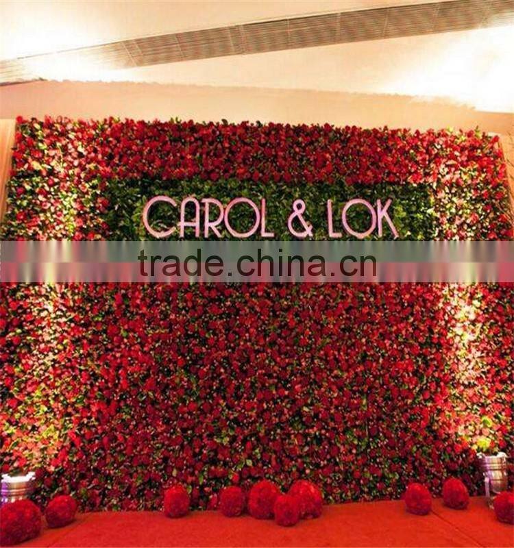 SJ2017300204 Hot sale artificial handmade flower wall hanging silk flower for weeding decoration