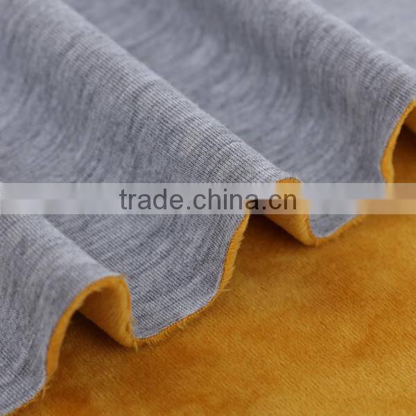 Thermal underwear knitting fabric one side brush for winter clothes