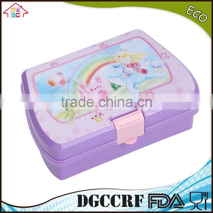 NBRSC kids Lunch Box Bread Sandwich Keeper Snack Plastic container Reuseable Container