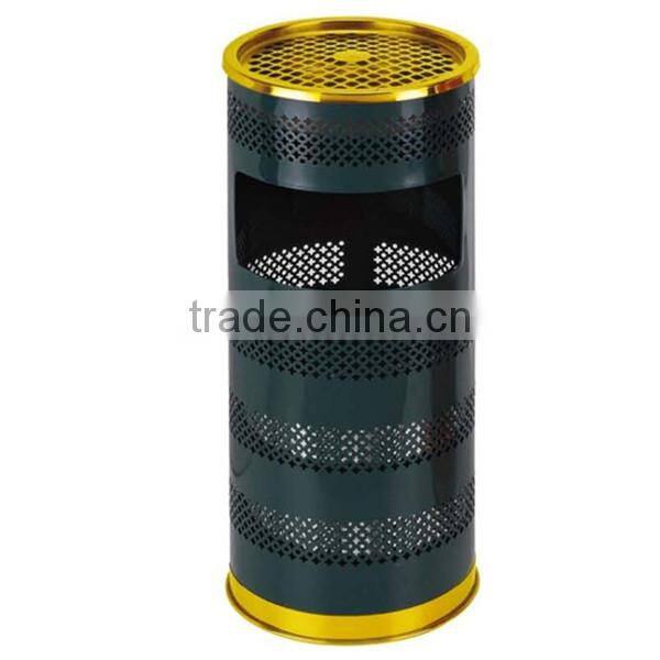 pattern engraving round-shape ground trash can(Hot sale!)