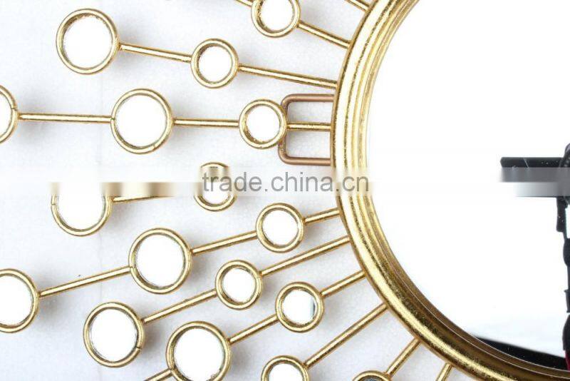 Modern Style Living Room Iron Frame Silver Mirrors