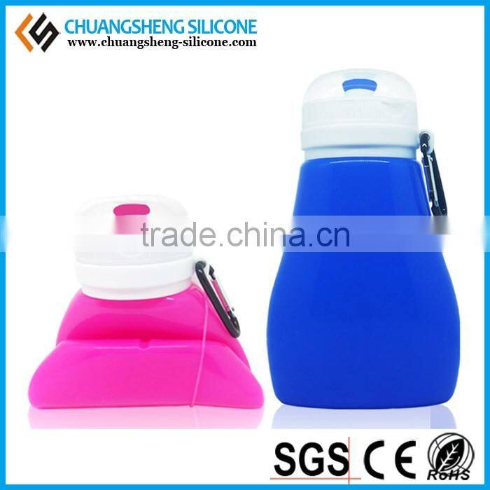 High-tempreture bare Silicone Foldable new water bottles, sports water container