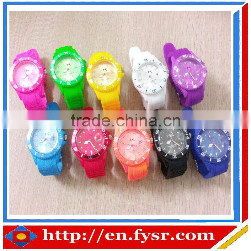 Silicone promotion watch with custom design