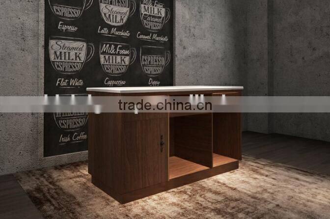 Classical reception desk modern shop counter design mobile shop counter(BG11-M103)