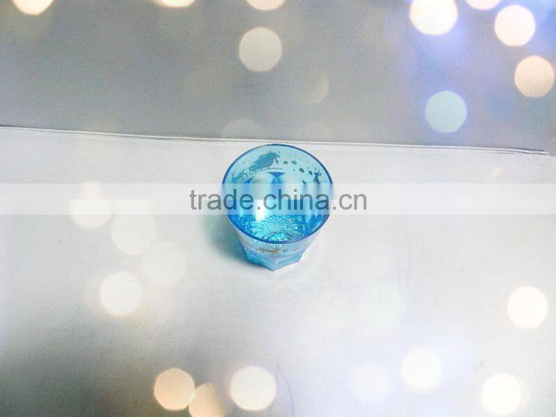Hot sales new design plastic led flashing christmas decor with christmas plastic cup