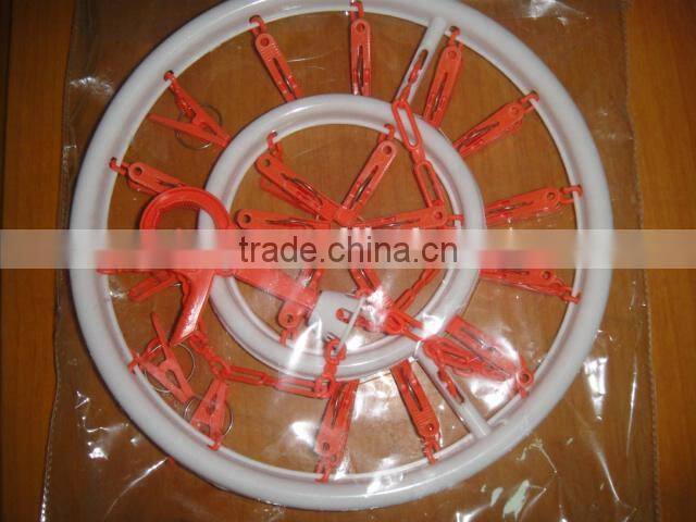 plastic Hanging Clothes Socks Bra Underwear Drying Hanger Rack clip