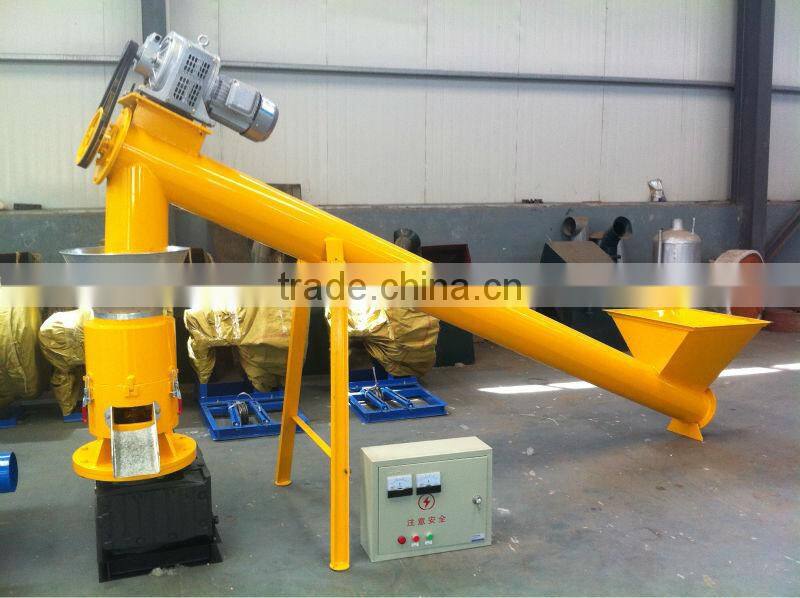 2014 Newly Saled SKJ 300 CE approved Flat-Die pellet mill/pellet machine with Screw Conveyor