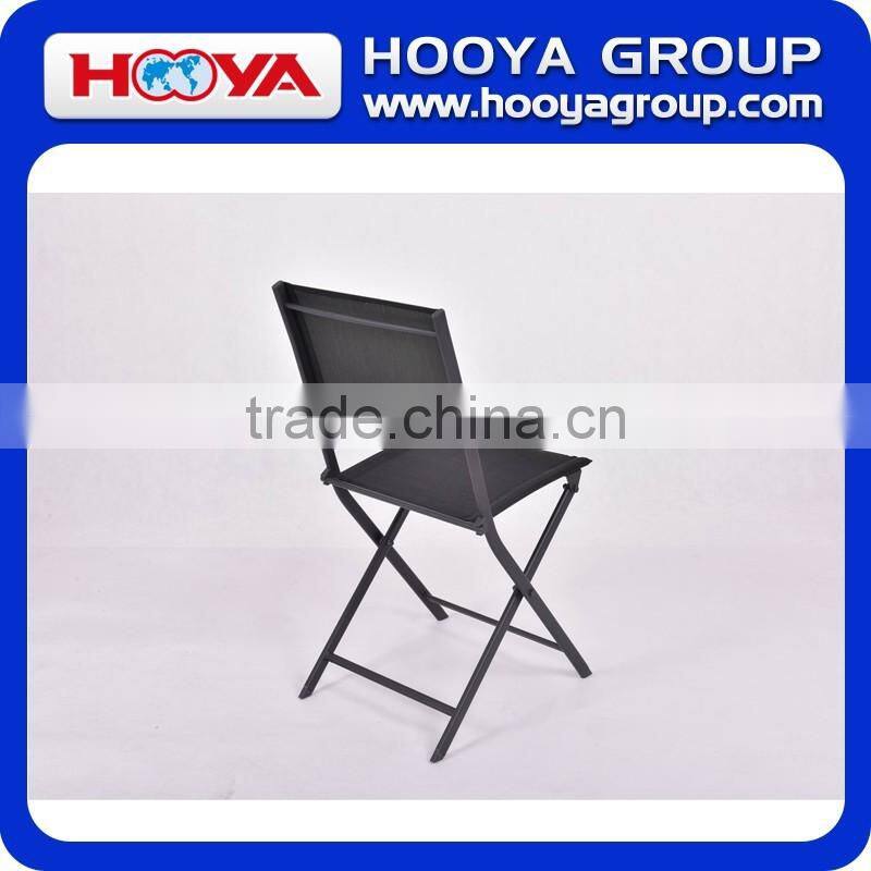 4pcs iron outdoor leisure folding chair,black,53CM*46CM*82CM