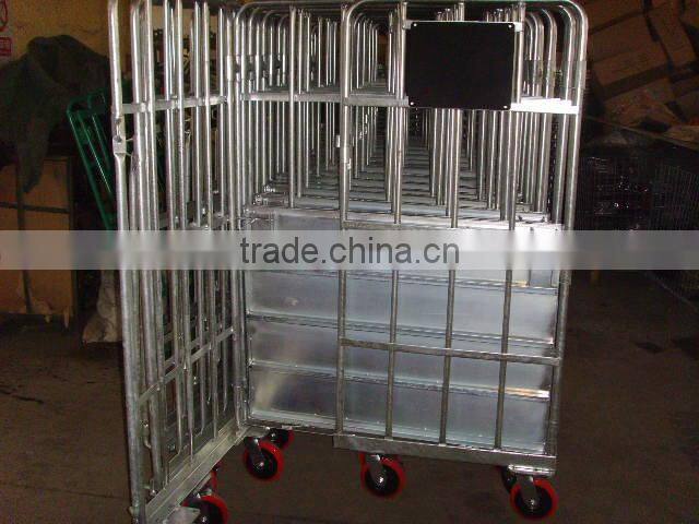 roll cage pallet with 2 doors