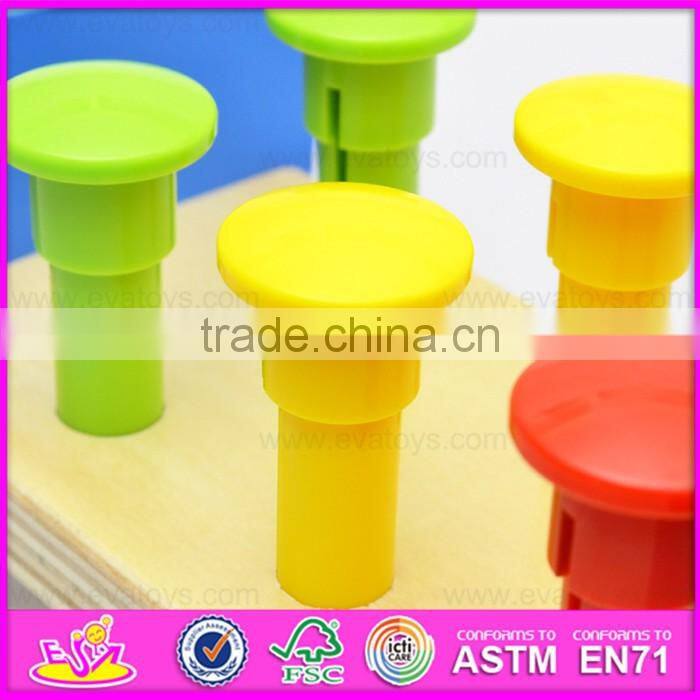 2016 new design baby wooden beat pile,fashion kids wooden beat pile W11G029