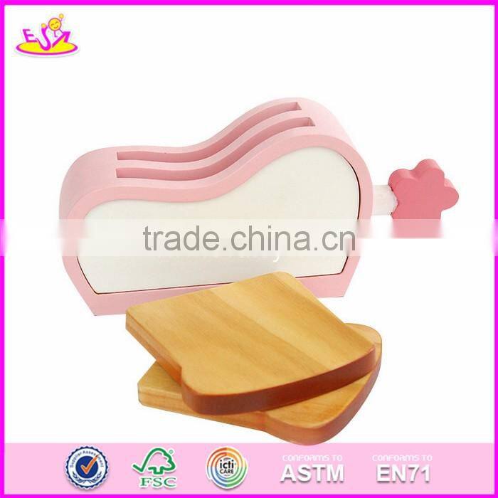 2017 New products children pretend play miniature wooden toaster toy W10D154