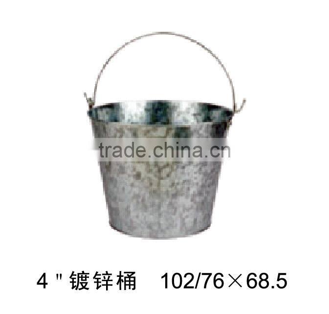 recyclable Tin Ice bucket with handle 4''