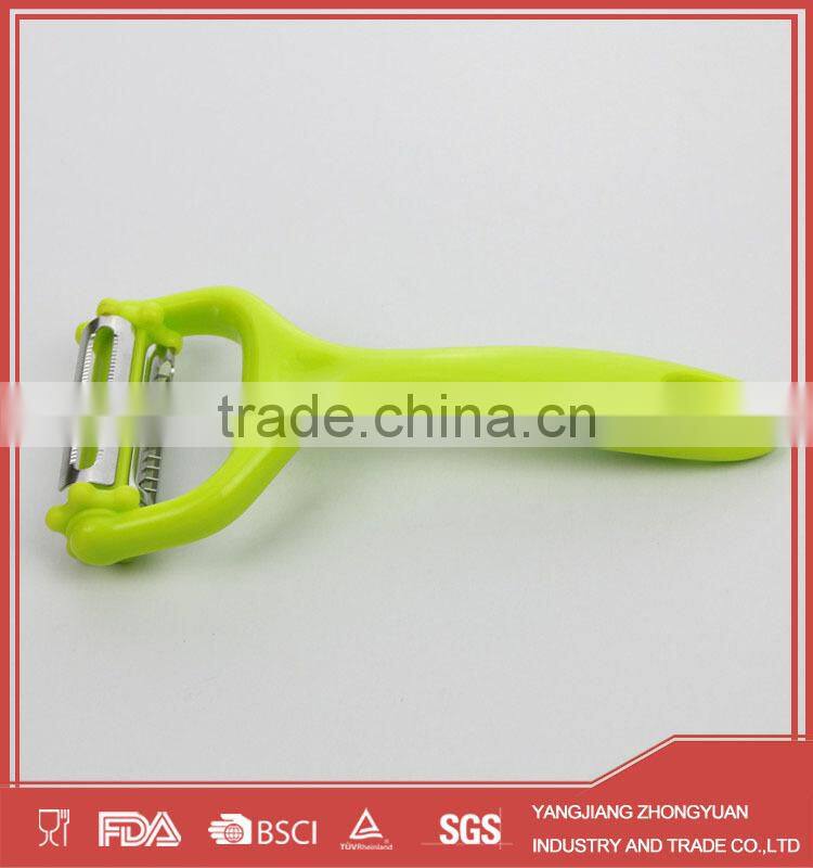 Multi-functional triple-blade stainless steel vegetable peeler