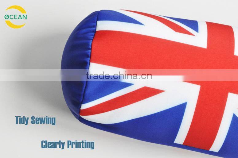 UK Flag Car Pillow with High Quality PP Cotton