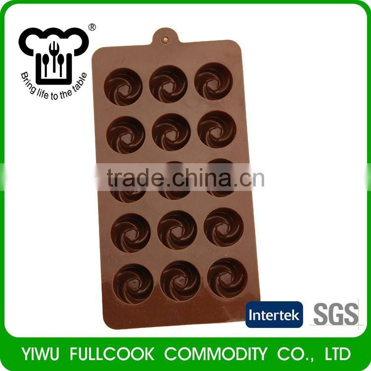 Mini lovely chocolate cookie silicone biscuit mold flower shape