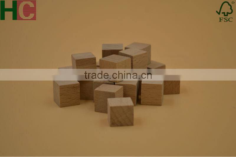 Natural Wooden Craft Cubes Wood Block Cube 10mm to 50mm Diameter