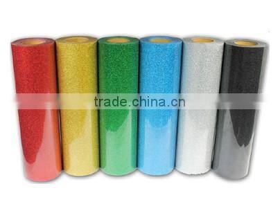 Glitter PU Textile vinyl heat transfer sheets
