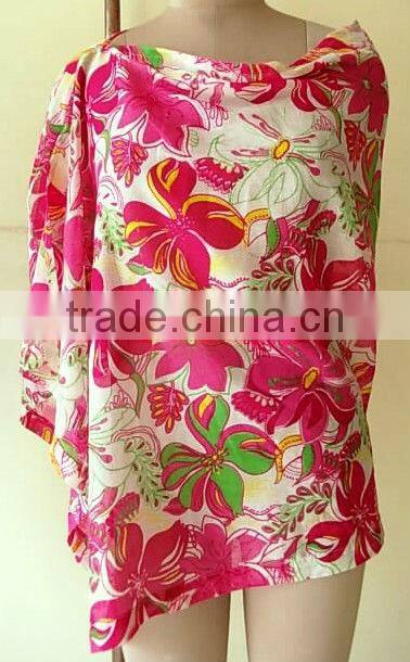 Turquoise Triangle Nursing Poncho