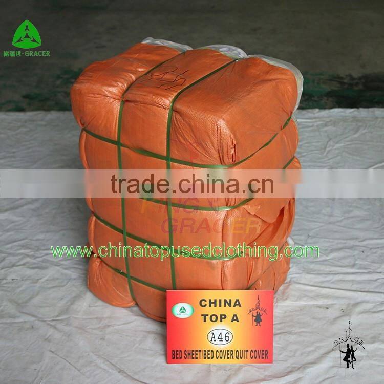 Factory wholesale used bed sheet,cheap second hand bed sheets